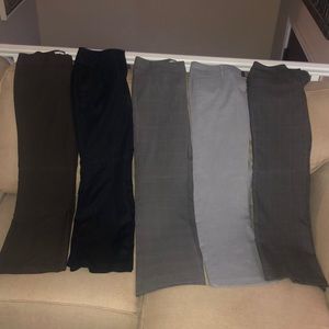 6 pair of New York and Company work pants